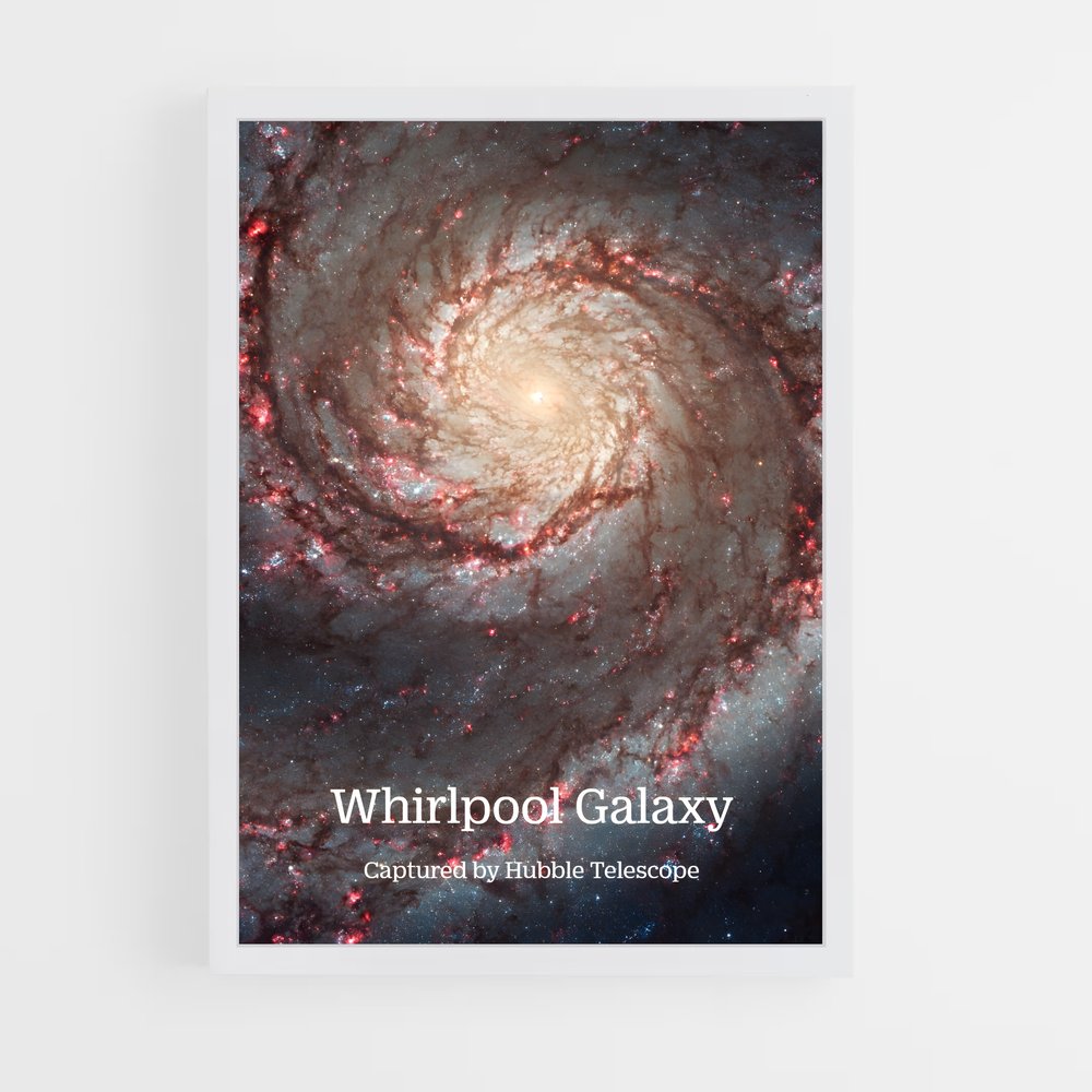 Poster Spirale Éblouissante Galaxie Whirlpool (vue 3)